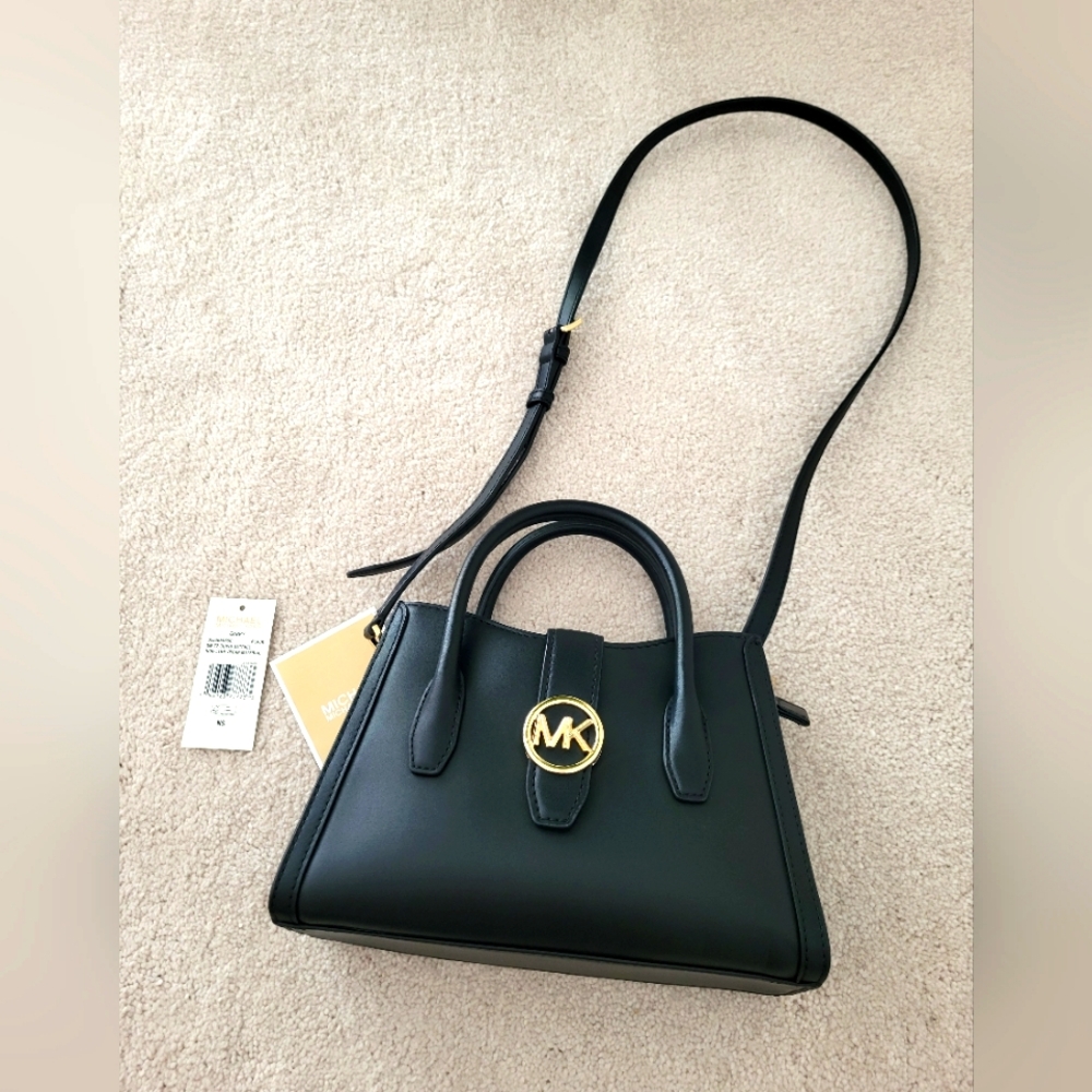 Michael Kors Gabby Small Black Logo Satchel